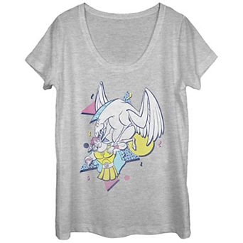 Disney's Hercules Juniors' Hercules & Pegasus 90 Pop Art Scoop Neck Tee
