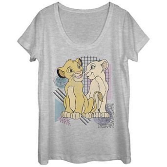 Disney's The Lion King Juniors' Simba & Nala Meet Eyes Valentine's Scoop Neck Tee