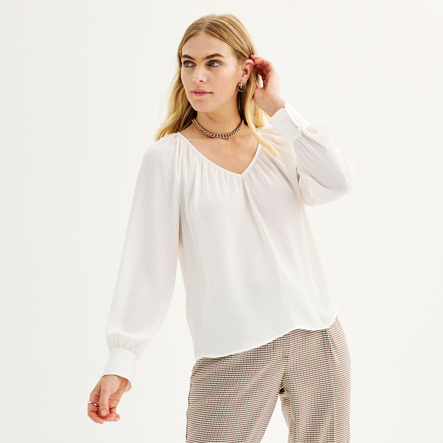 blouson style blouse