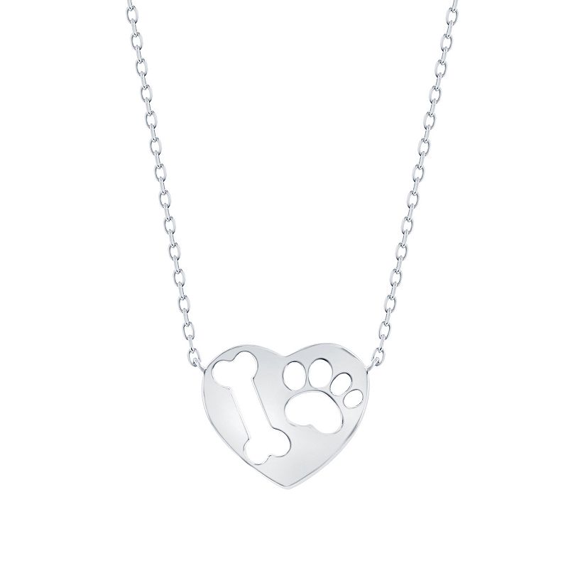 Kohl's paw shop print necklace