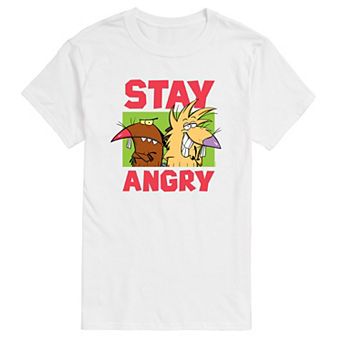 Big & Tall Angry Beavers "Stay Angry" Graphic Tee