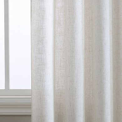 Beatrice Home Fashions Monroe Light Filtering Pole Top Set of 2 Window Curtain Panels