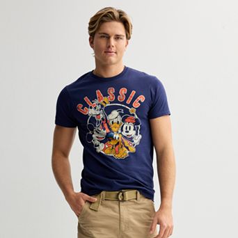Disney's Mickey Mouse & Friends Men's Vintage Graphic Tee