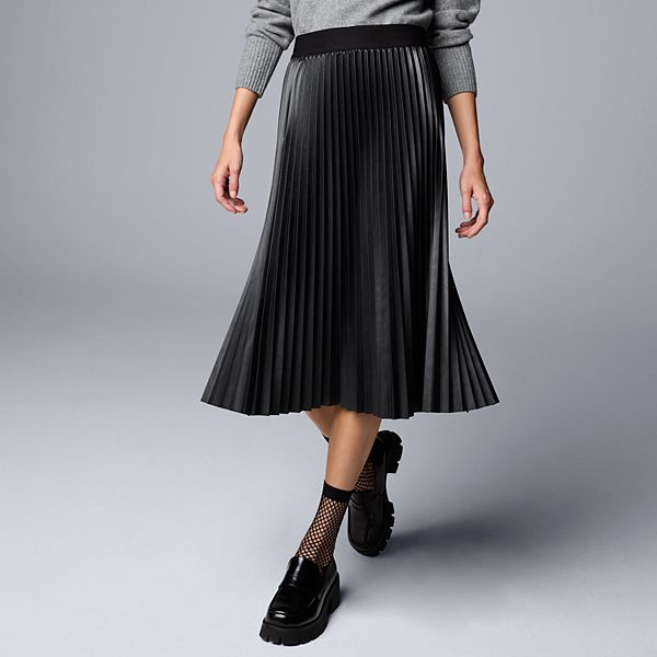 Simply Vera Vera Wang - Vera Vera Wang Pleated Midi Dress Sale