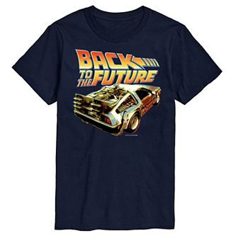 Big & Tall Back to the Future Delorean Closeup Graphic Tee