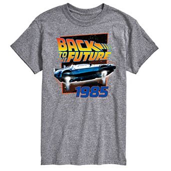 Big & Tall Back to the Future "1985" Flying Delorean Graphic Tee