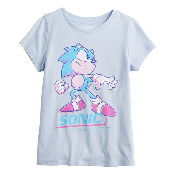 Girls 7-16 Sonic the Hedgehog Short Sleeve Graphic Tee