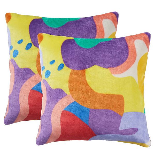 Crayola X Kohl s 2 Pack Abstract Throw Pillows