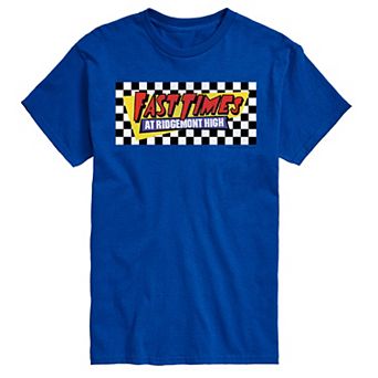 Big & Tall Fast Times At Ridgemont High Checkered Logo Graphic Tee