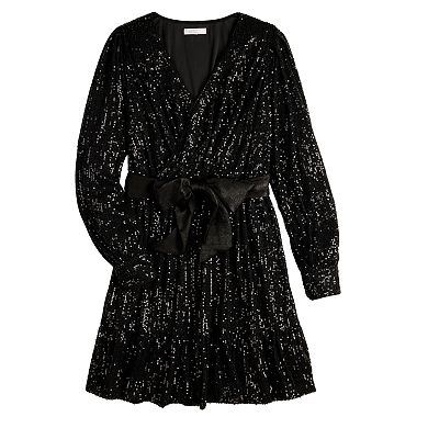 Women's LC Lauren Conrad Sequin Wrap Mini Dress