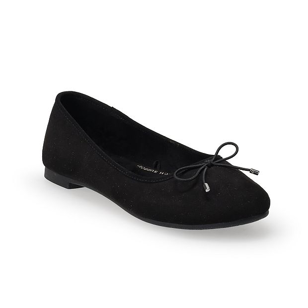 Kohls black hot sale ballet flats