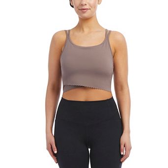 Women's Danskin Scallop Crop Tank Top