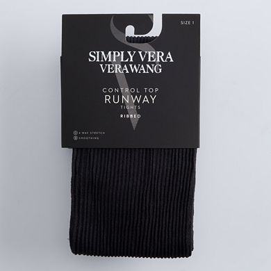Women's Simply Vera Vera Wang Opaque Ribbed Tights