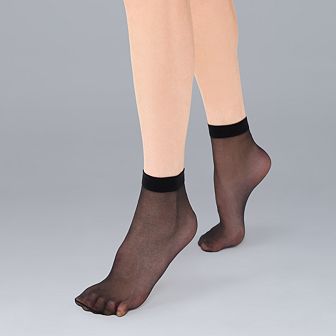 Women's Simply Vera Vera Wang Sheer Opaque 20D Anklet Tights