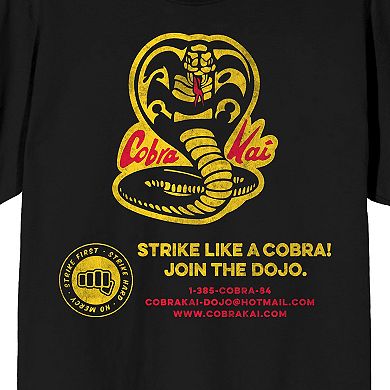 Men's Cobra Kai Motto and Sign-Up Graphic Tee