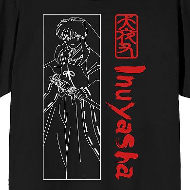 Men's Inuyasha One Color Line Art Graphic Tee