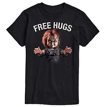 Big & Tall Chucky Free Hugs Graphic Tee