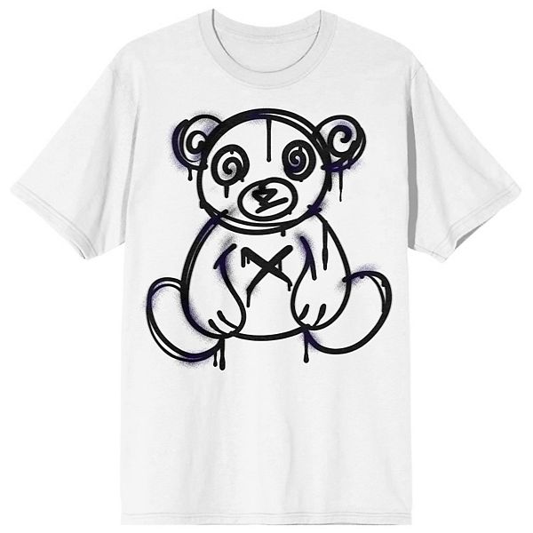 Men's Teddy Drip Spray Painted Graphic Tee