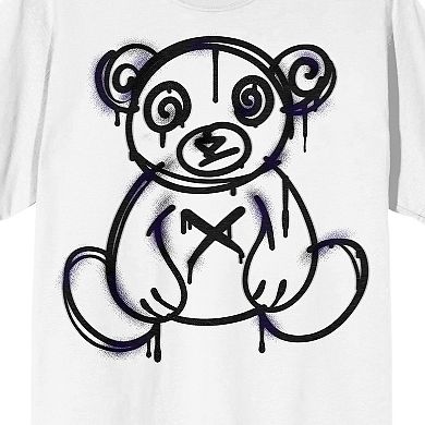 Men's Teddy Drip Spray Painted Graphic Tee