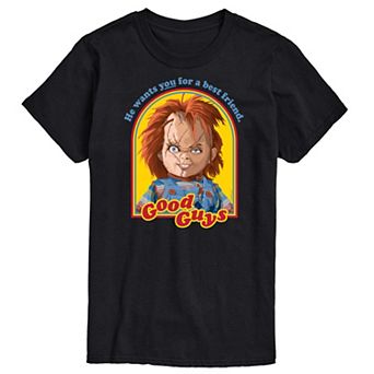 Big & Tall Chucky Retro Good Guys Graphic Tee
