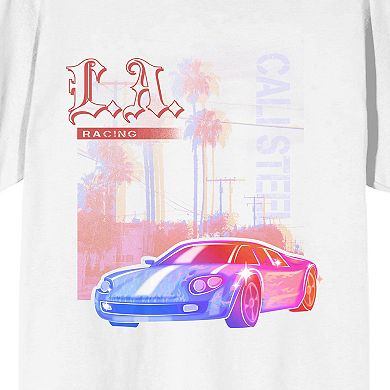 Men's Car Fanatic LA Cali Steel Graphic Tee