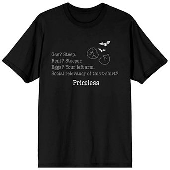 Men's Eggspenisve Eggs Priceless Graphic Tee
