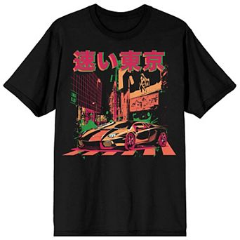Men's Sleek Rebel Tokyo Fast Graphic Tee