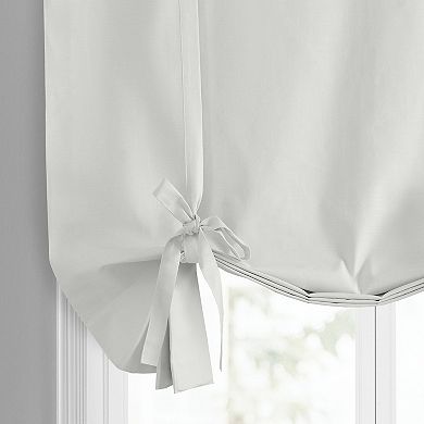 EFF Dune Textured Solid Cotton Tie-Up Window Shade, 46" X 63"