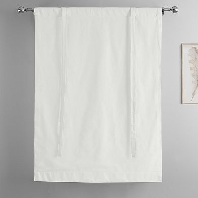EFF Dune Textured Solid Cotton Tie-Up Window Shade, 46" X 63"