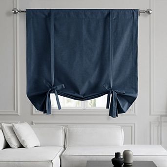EFF Dune Cotton Light Filtering Tie-Up Curtain Panel