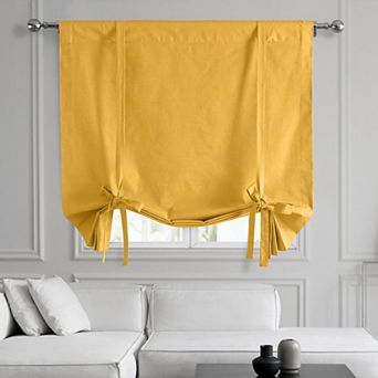 EFF Dune Cotton Light Filtering Tie-Up Curtain Panel