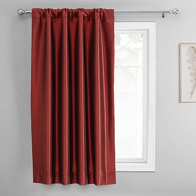 EFF Vintage Textured Faux Dupioni Silk Tie-Up Window Shade, 46" X 63"