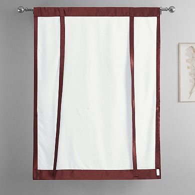 EFF Vintage Textured Faux Dupioni Silk Tie-Up Window Shade, 46" X 63"