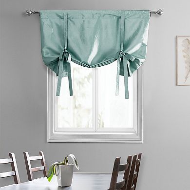 EFF Faux Silk Taffeta Tie-Up Window Shade, 46" X 63"