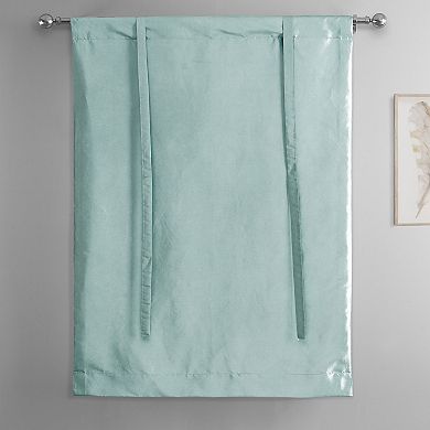 EFF Faux Silk Taffeta Tie-Up Window Shade, 46" X 63"