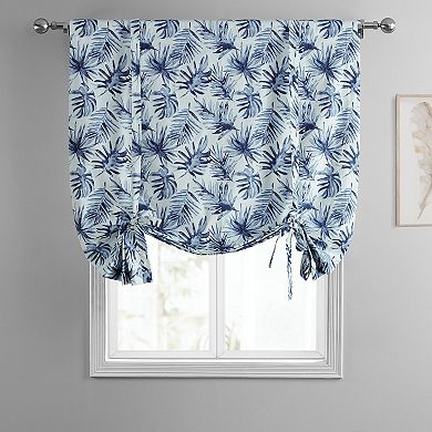 EFF Artemis Printed Cotton Tie-Up Window Shade, 46" X 63"