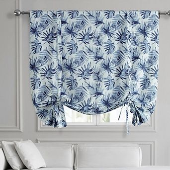 EFF Artemis Printed Cotton Tie-Up Window Shade, 46" X 63"