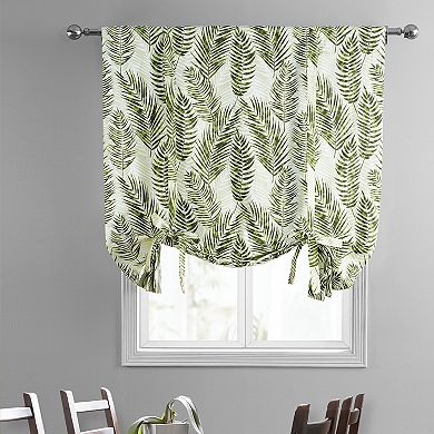 EFF Kupala Printed Cotton Tie-Up Window Shade, 46" X 63"