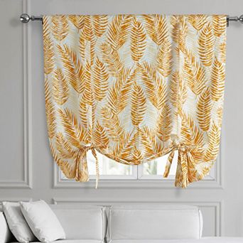 EFF Kupala Printed Cotton Tie-Up Window Shade, 46" X 63"