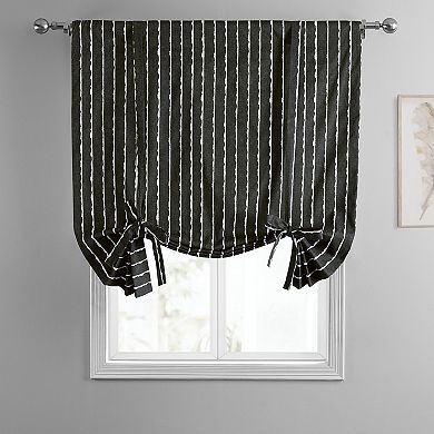 EFF Sharkskin Printed Cotton Tie-Up Window Shade, 46" X 63"