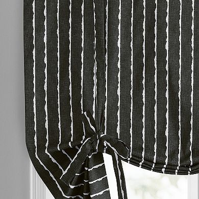 EFF Sharkskin Printed Cotton Tie-Up Window Shade, 46" X 63"