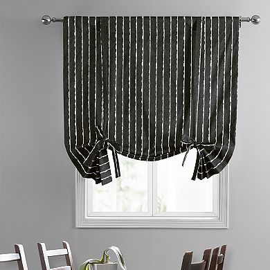 EFF Sharkskin Printed Cotton Tie-Up Window Shade, 46" X 63"