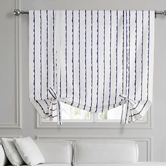 EFF Sharkskin Printed Cotton Tie-Up Window Shade, 46" X 63"