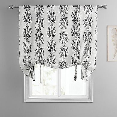 EFF Sago Printed Cotton Tie-Up Window Shade, 46" X 63"
