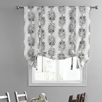 EFF Sago Printed Cotton Tie-Up Window Shade, 46" X 63"