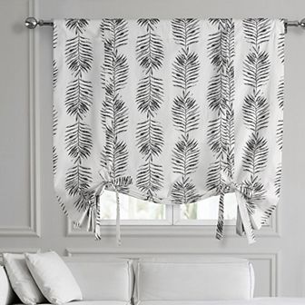EFF Sago Printed Cotton Tie-Up Window Shade, 46" X 63"