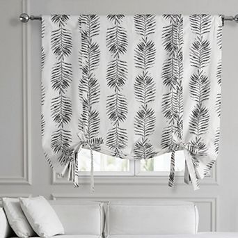 EFF Sago Printed Cotton Tie-Up Window Shade, 46" X 63"