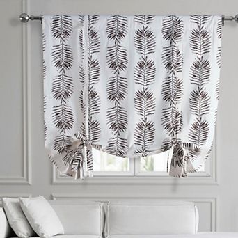 EFF Sago Printed Cotton Tie-Up Window Shade, 46" X 63"