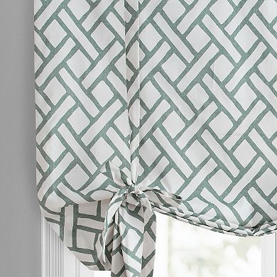 EFF Garden Path Printed Cotton Tie-Up Window Shade, 46" X 63"