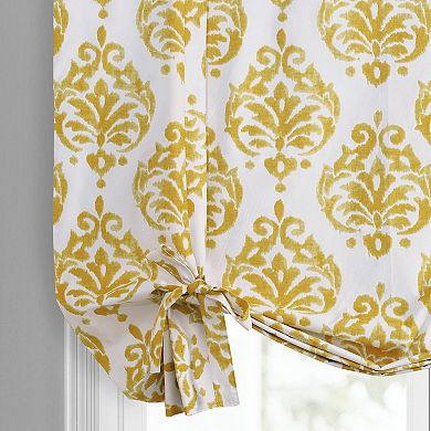 EFF Sandlewood Printed Cotton Tie-Up Window Shade, 46" X 63"